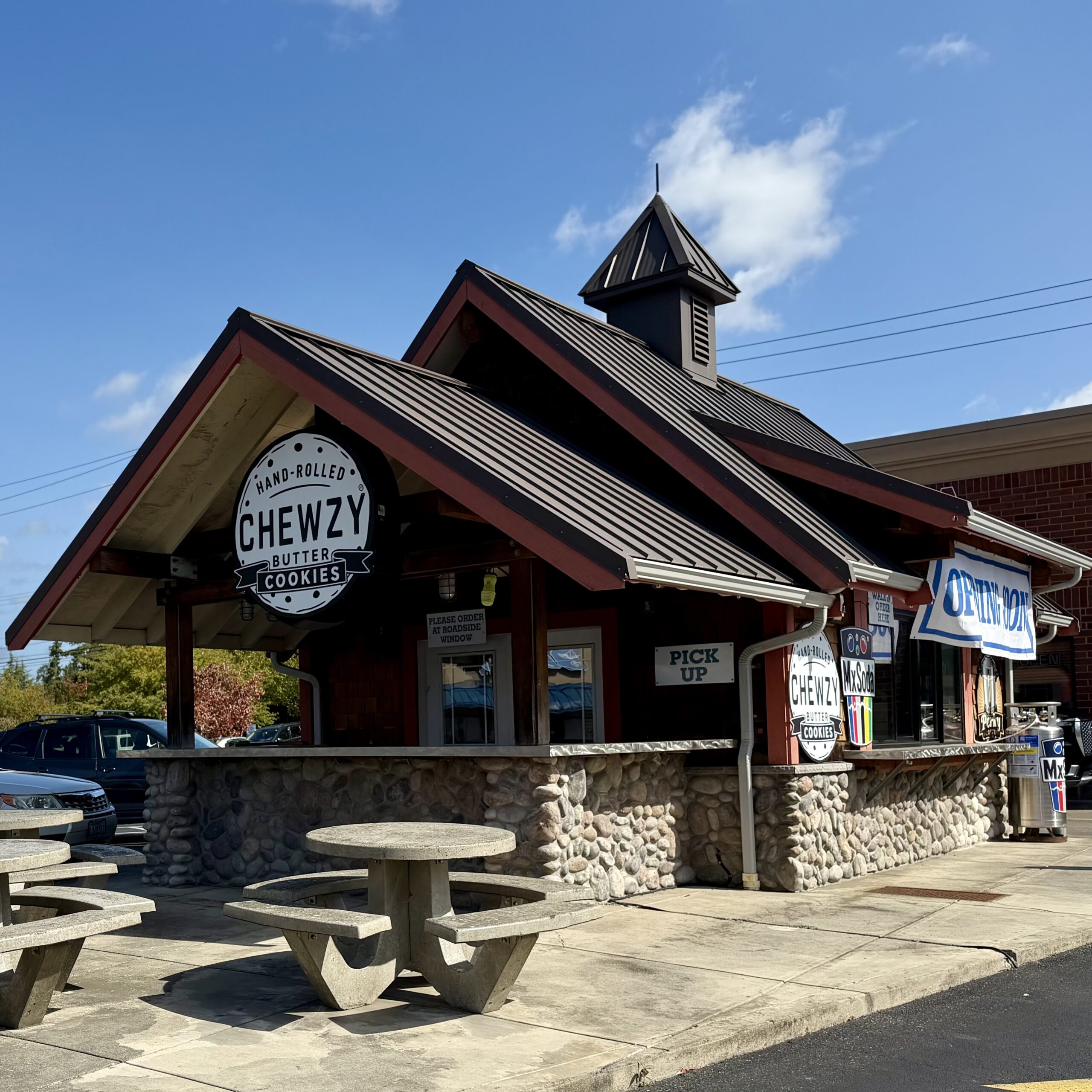 Chewzy Cookies storefront in Bellingham, Washington
